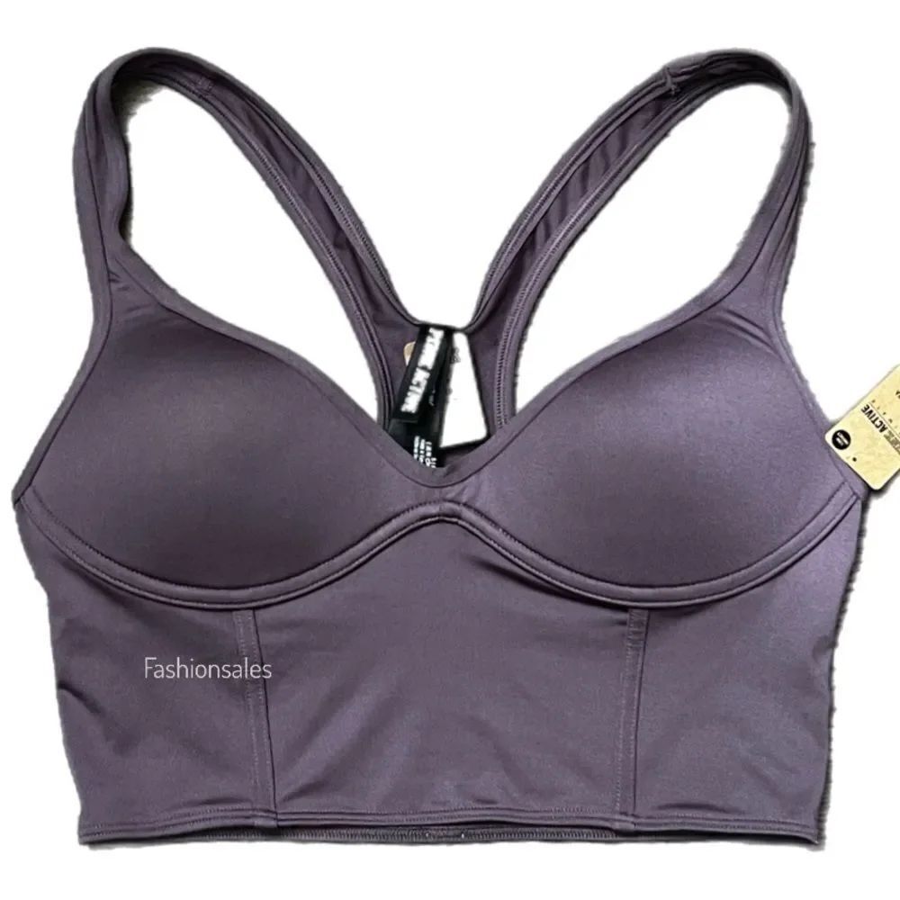 Victorias Secret Pink Active Ultímate Push up Padded Corset Sports Bra Mauve Xs